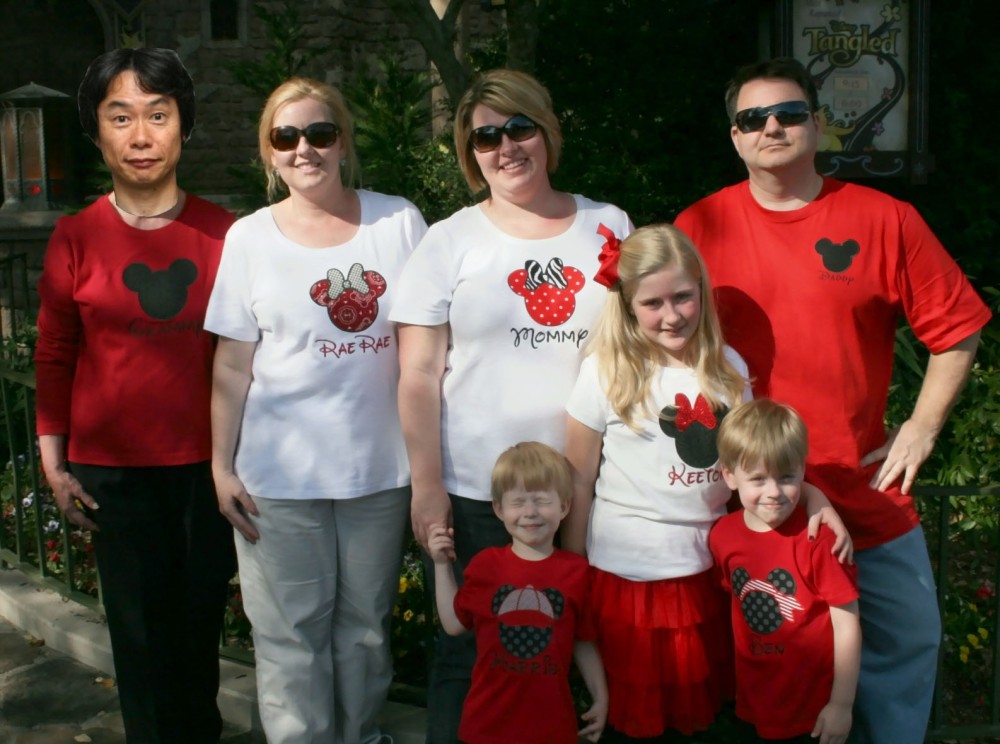 Miyamoto with Family